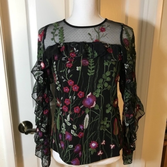 Red Carter Brianne Top (Blk/Multi) - Picture 3 of 6